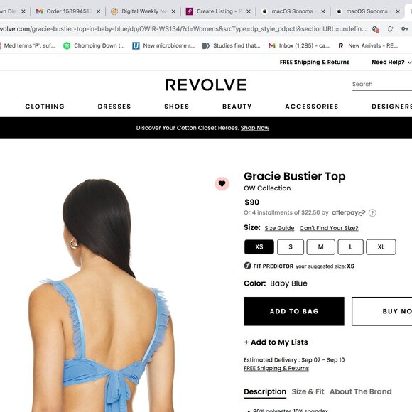 Revolve Gracie Maxi Skirt/Gracie Bustier Top Collection brand:OW Collection - Picture 6 of 8